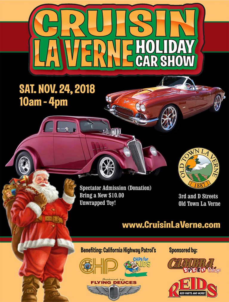 Cruisin La Verne Holiday Car Show Flyer F | Cruisin La Verne